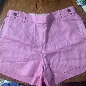 NWT J. Crew linen Garden Short Pink Orchid size 4